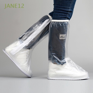 JANE12 tubo alto zapatos cubierta al aire libre botas de lluvia cubiertas de zapatos caminar ciclismo impermeable Anti-nieve Anti-lluvia 1 par a prueba de lluvia/Multicolor