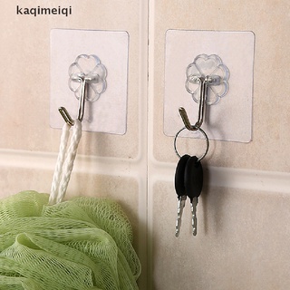 [qkem] gancho transparente impermeable adhesivo fuerte gancho de pared percha cocina baño fg