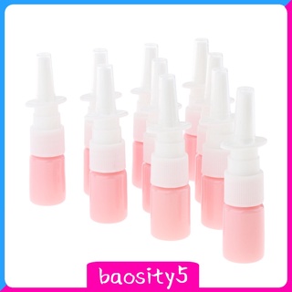 5ml Empty Nasal Spray Bottles, Pack of 10, Refillable Fine Mist Sprayers Makeup Water Container for Travel Perfumes