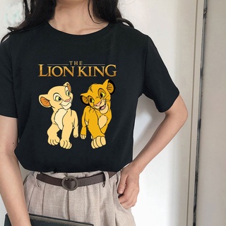 Hakuna matata Harajuku kawaii león rey gráfico camisetas mujeres tops estética camiseta cuello redondo ropa de verano para las mujeres más el tamaño