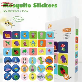 【HW】36Pcs/Pack Mosquito Repellent Patches Stickers 100% Natural Non Toxic Pure Essential Oil Keeps Insects Far Away Camping Travel