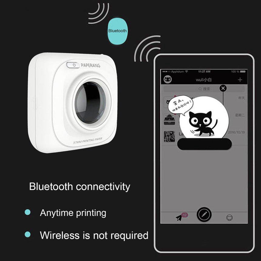 ✸BC✸Paperang P1 pequeño inalámbrico Bluetooth 4.0 teléfono móvil impresora instantánea de fotos