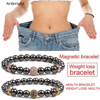 (hotsale) Magnetic Healthy Slimming Healthcare Hematite Stone Bead Bracelet Bangle Therapy {bigsale}