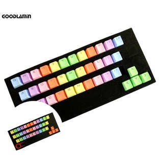 goodlamin 37 teclas pbt retroiluminación colorido teclado mecánico teclas cubierta reemplazo