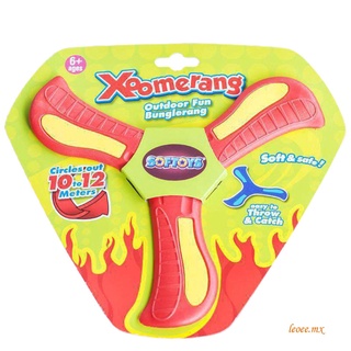PFT7-Kids de tres hojas Boomerang, Unisex suave EVA regresando juego de deportes juguete para