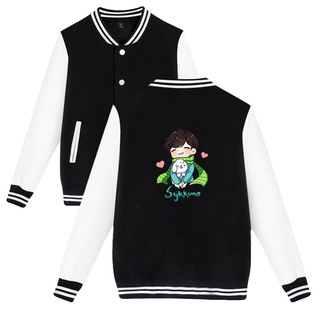 Sykkuno Merch 2D Baseball Sweatshirt Baseball Jacket Clothes Streewears