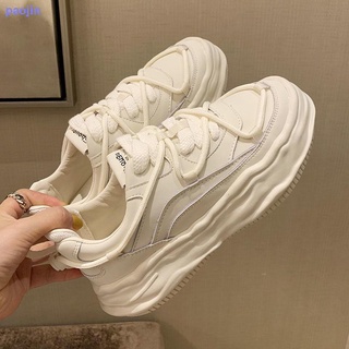 Nueva versión Coreana De la Placa blanca para mujer/zapatos De verano transpirables 2021 nuevo Ins Hong Kong Estilo fondo grueso De cuero suave (5)