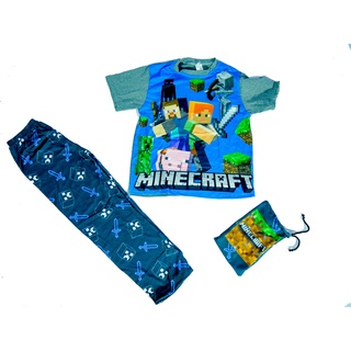 Pijama Pantalon Para Niño - Minecraft