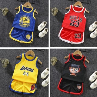 Conjunto De ropa para bebé/niño/Camiseta De baloncesto 90-150cm y pantalones cortos