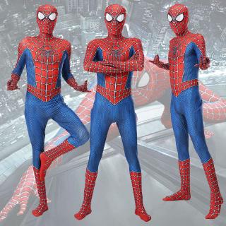 raimi spiderman cosplay adulto niños disfraz spider-man halloween zentai mono (3)