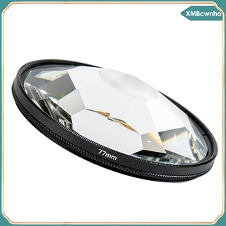 [wnho] filtro de prisma de caleidoscopio de 77 mm, filtro de cámara de prisma de vidrio, filtro de prism y props slr de televisión