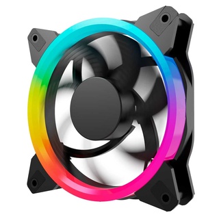 Ventilador Gamer Ocelot OGF01 120mm Arcoiris RGB Para Gabinete