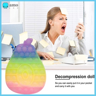 juguete de descompresión de silicona colorido push burbuja fidget sensorial juguete de pensamiento de entrenamiento juego de rompecabezas para niños adultos