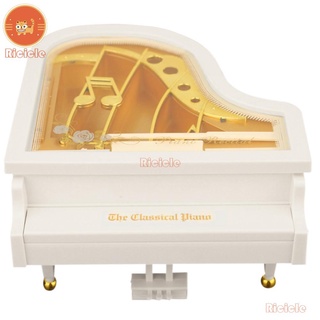 Creativo Mini Piano Modelo Caja De Música Metal Antiguo Caso Musical Regalo De Boda