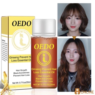 OEDO 20ML Ginseng Hair Growth Essence Preventing Hair Loss Liquid Damage Hair Repair Treatment Dense Fast Restoration online