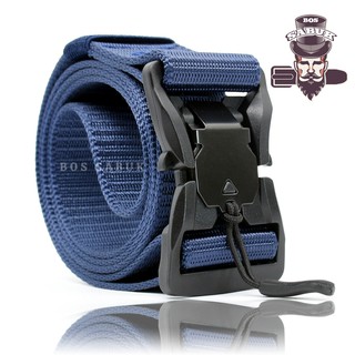Cinturón de lona para hombre, cinturón magnético de nailon, militar táctico, cinturón magnético, BS030