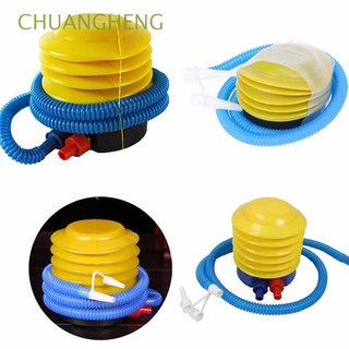chuangheng boda vacaciones bomba de aire portátil globo inflador bomba de pie de plástico fuelle juguete globo de alta calidad fiesta de cumpleaños inflador bola inflar equipo/multicolor