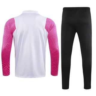 Calidad superior 21/22 PSG Paris blanco y rosa entrenamiento de fútbol Kit de ropa de los hombres ropa de chándal (2)