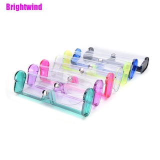 [Brightwind] Nuevo elegante transparente transparente PVC suave gafas de ojos Protector caja caso titular ABU