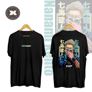 Jujutsu Kaisen -Nanami Kento camiseta de manga corta Cosplay Tops suelto Casual Unisex camisetas camisa más el tamaño