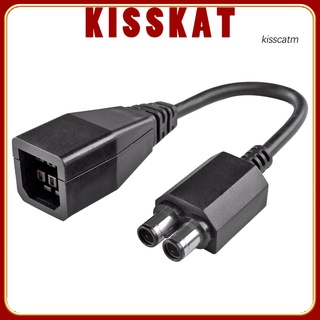 KISS-YX - Cable adaptador de ca de 2 puertos para Xbox 360 a Xbox 360 Slim