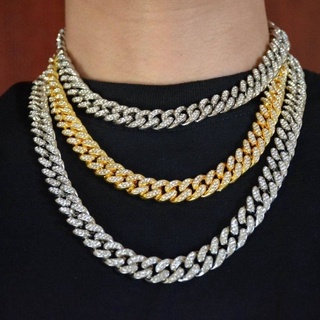 Collar con cadena cubana y cadena De oro Grande craveado Hip-Hop/accesorios para hombre (1)