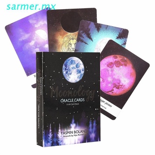 sar1 moonology oracle tarot 44 cartas deck completo inglés oracle tarjeta adivinación