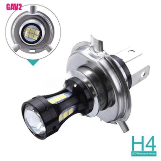 [Wt] bombilla de luz frontal LED H4 para motocicleta 3030 18 SMD 6500K 12-24v
