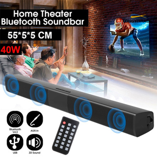 Largo inalámbrico Bluetooth barra de sonido TV cine en casa altavoz estéreo