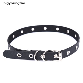 Bigyoungtao Women Punk Gothic Leather Choker Necklace Sexy Collar Neck Ring Jewelry Gift MX
