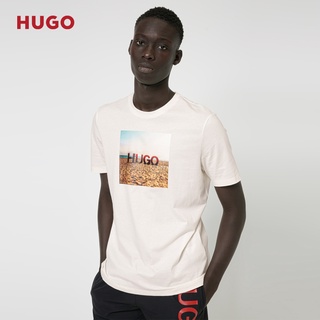 Hugo BOSS Camiseta De Manga corta De algodón con Logo De la playa/jefe/jefe