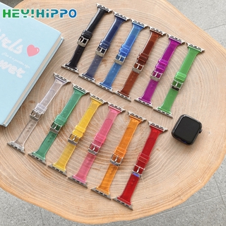 Correa de plástico transparente para reloj apple watch modelo 6 SE 5 4 3 2 1 38 mm 40 mm 42 mm (1)