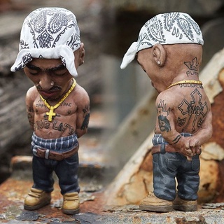 【Ready Stock】2Pac Shakur B.I.G. Notorious Biggie Action Figure Rap Star Figurine Ornaments (2)