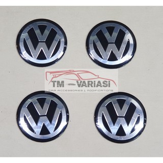 Tapas centrales de aluminio para VW Volkswagen Logo (2)