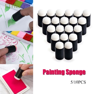 ETHEL DIY Finger Painting Kids Art Tools Painting Sponge 10pcs/set Card Making Staining Paint Crafts Chalk Painting Tool (1)