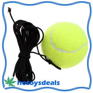 2x pelota de entrenador de tenis de goma con cuerda de auto-estudio al aire libre ayudas de entrenamiento (6)
