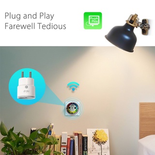 [Tuya smart] 10A Wifi socket Soporta Funciona Con Alexa Echo Y google home likephone (7)