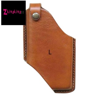 Hombres teléfono móvil bucle cinturón cintura accesorios de cuero PU monedero teléfono cartera (marrón, grande)