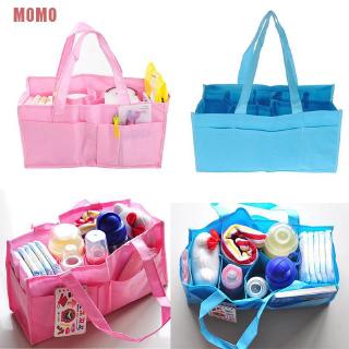 MOMO madre pañales bolsa de viaje al aire libre portátil pañal bolsa de almacenamiento azul y rosa