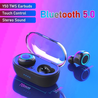 Y50 audífonos inalámbricos 5.0 bilaterales estéreo In-ear Low-power auriculares deportivos (8)