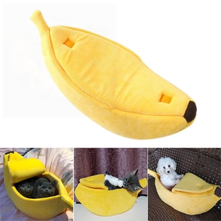 [barato] linda forma de plátano perro gato casa suave caliente perrera cama de dormir casa tienda de campaña