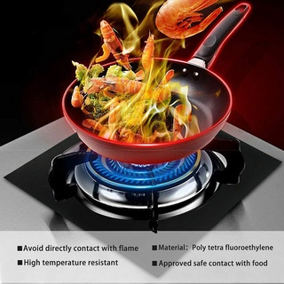 <biuboom> 4 alfombrillas de cocina de Gas resistentes a altas temperaturas, almohadillas de protección para cocina (6)