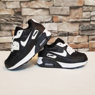 Nike air max negro blanco zapatos de niños importados