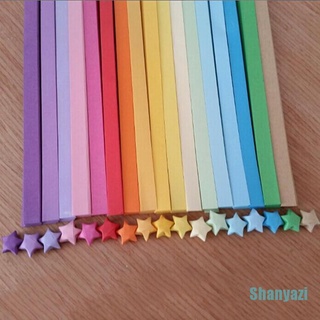 [shanyazi]origami lucky star tiras de papel plegable cintas de papel colores
