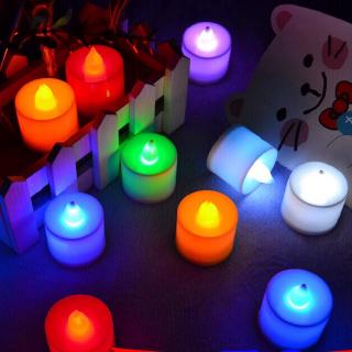 Linterna Led Colorida simulación De llamas A batería/luz Led Para decoración De fiesta De cumpleaños/boda (1)