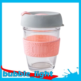 [calidad impactante] 350 ml reutilizable taza de café anti-cracking cristal reciclable taza de agua potable botella de agua fría/calor botella de leche de vidrio (1)