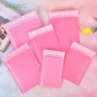 yilong para book magazine burbuja acolchado sobres 50pcs auto sello sobre bolsas impermeables burbujas mailers speedy mailers rosa poly bolsas de regalo bolsas de mensajería (1)