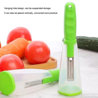 Extraíble lavable tipo de almacenamiento práctico pelar cuchillo pelador antideslizante mango