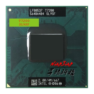 intel core 2 duo t7200 sl9sf 2.0 ghz dual-core dual-thread cpu procesador 4m 34w socket m/mpga478mt