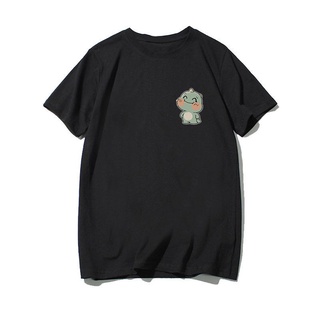 Camiseta de manga corta patrón dinosaurio linda pareja camiseta (5)